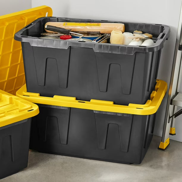 Greenmade 27 Gallon Tote, Black and Yellow