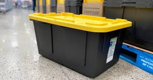 Greenmade 27 Gallon Tote, Black and Yellow