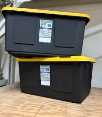 Greenmade 27 Gallon Tote, Black and Yellow